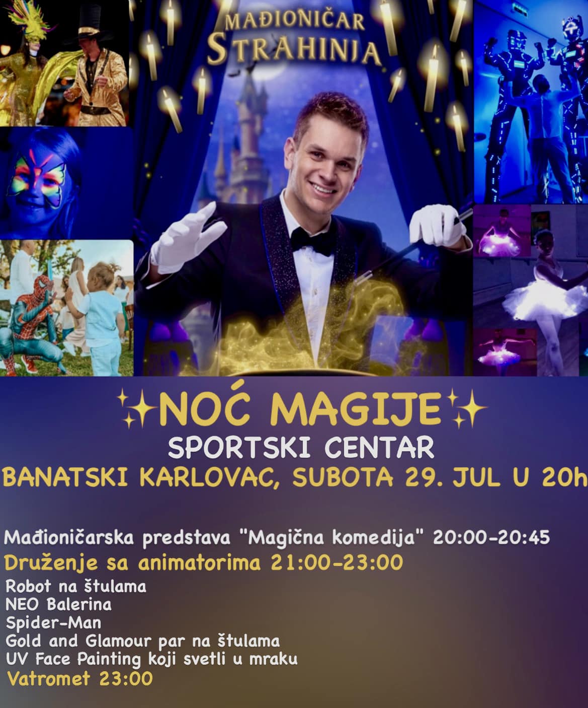 Noć magije 29. jula u Banatskom Karlovcu